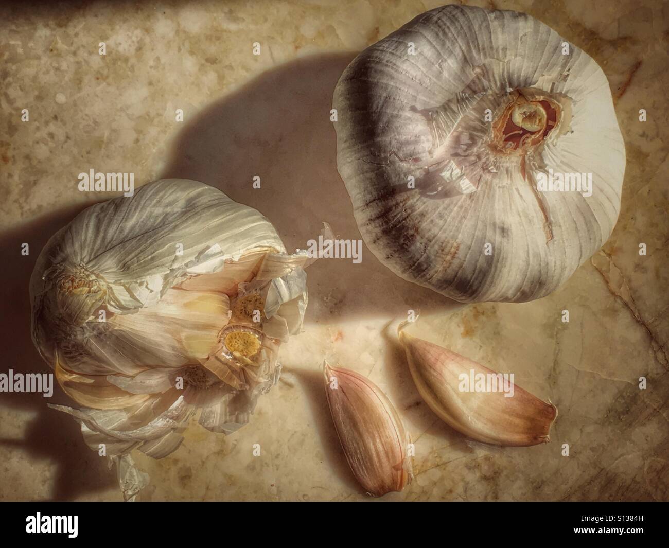 Garlic - Smartphone Captured Stock Image