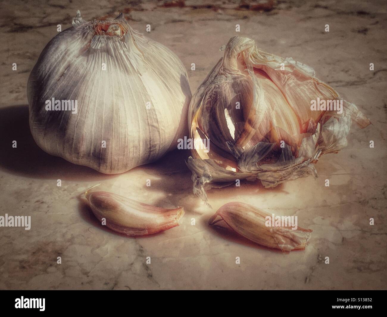 Garlic - Smartphone Captured Stock Image