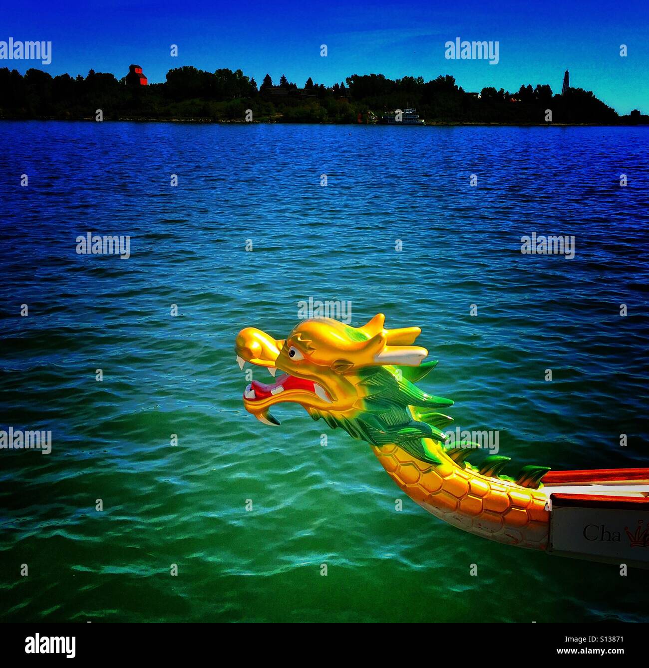 Dragon boat - Smartphone Captured Stock Image