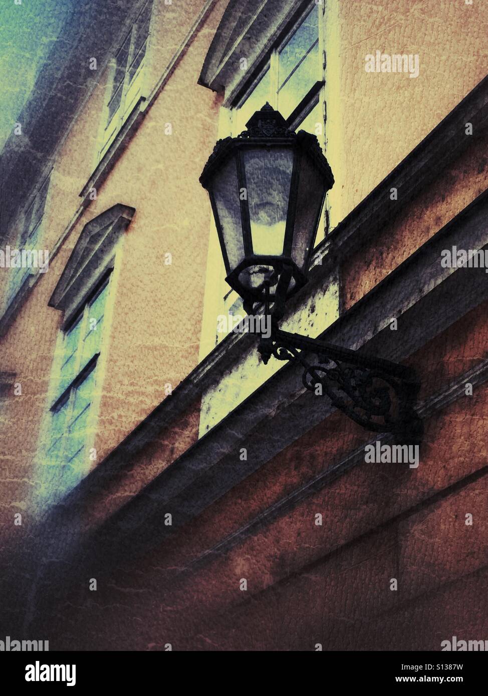 Vintage Street light - Smartphone Captured Stock Image