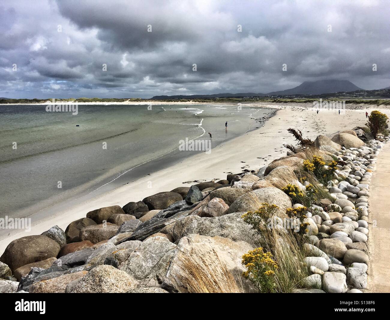 Donegal Beach life Stock Photo Alamy