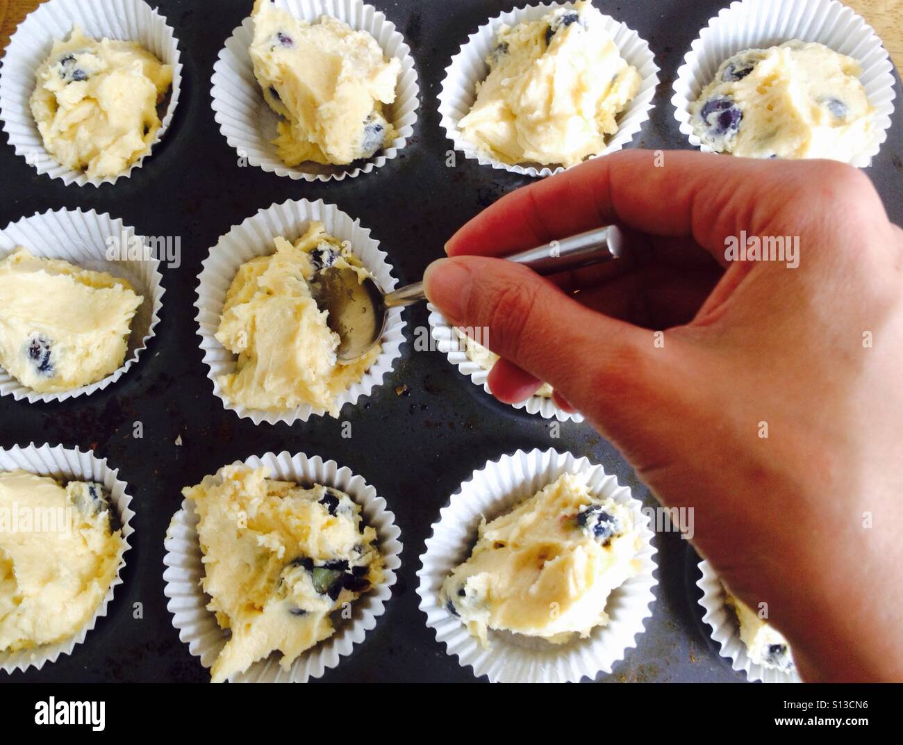 Making muffins - Smartphone Captured Stock Image