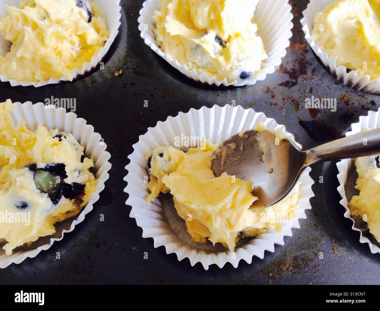 Making muffins - Smartphone Captured Stock Image