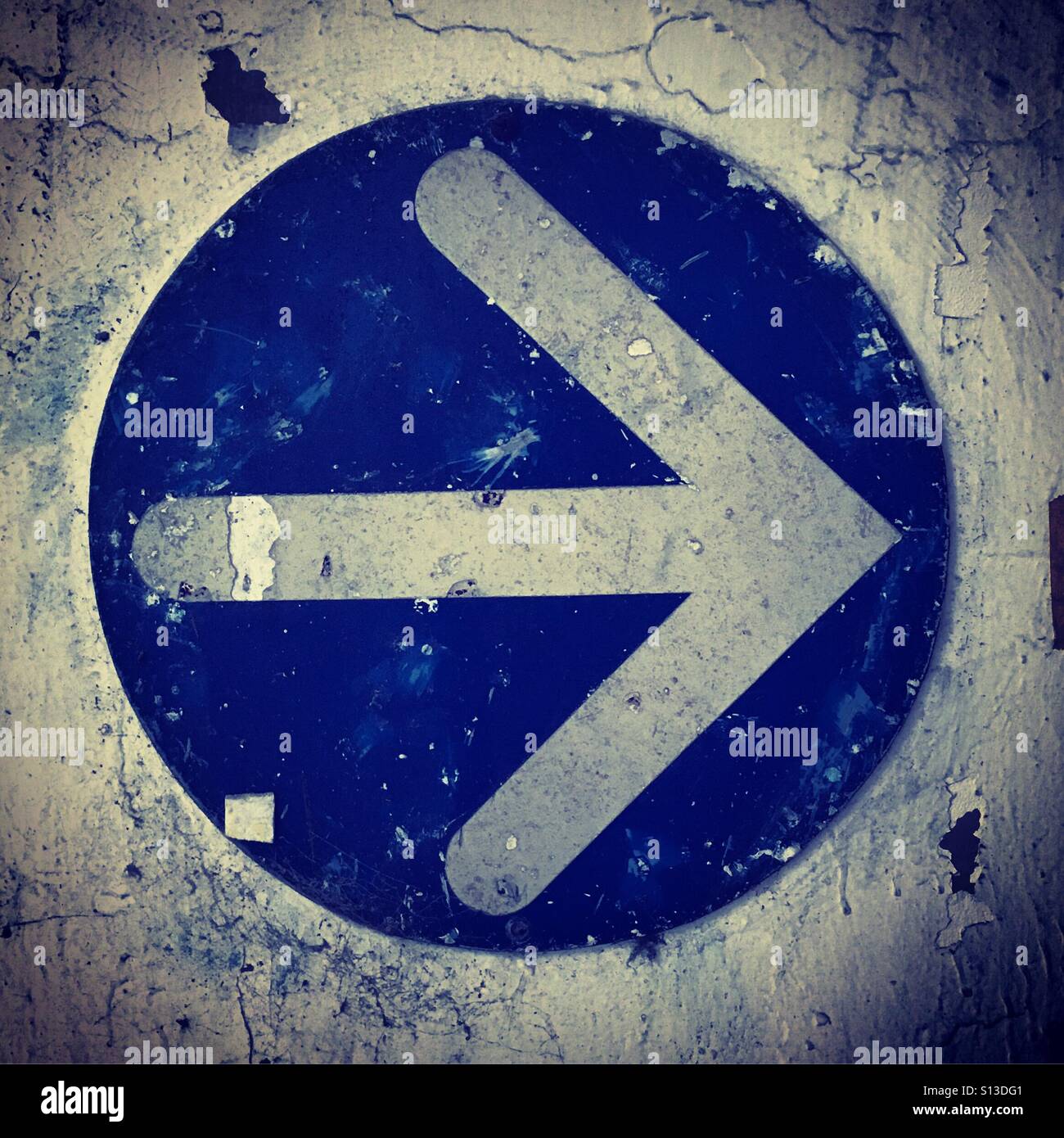 This way! - Smartphone Captured Stock Image