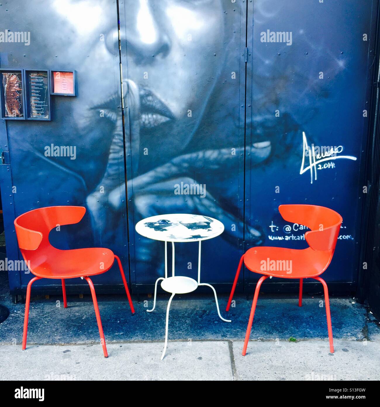 Kensington market Toronto - Smartphone Captured Stock Image