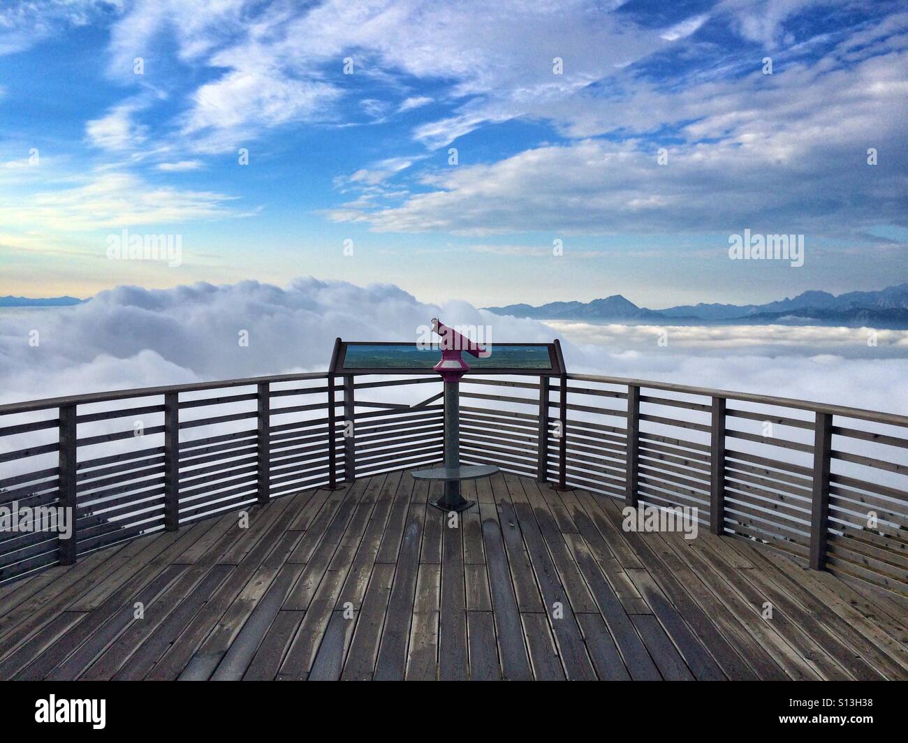 On the top in the Gerlitzen Alpen in Austria - Smartphone Captured Stock Image