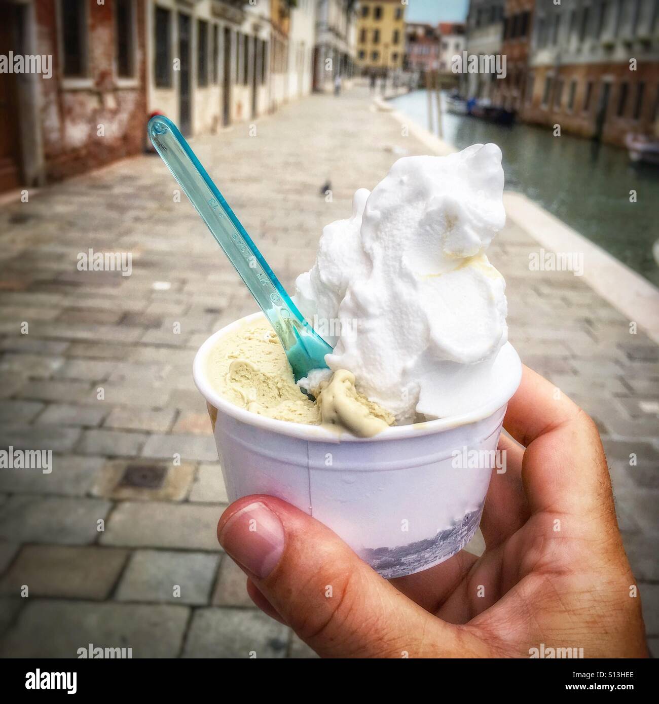Gelato in Venice Stock Photo Alamy