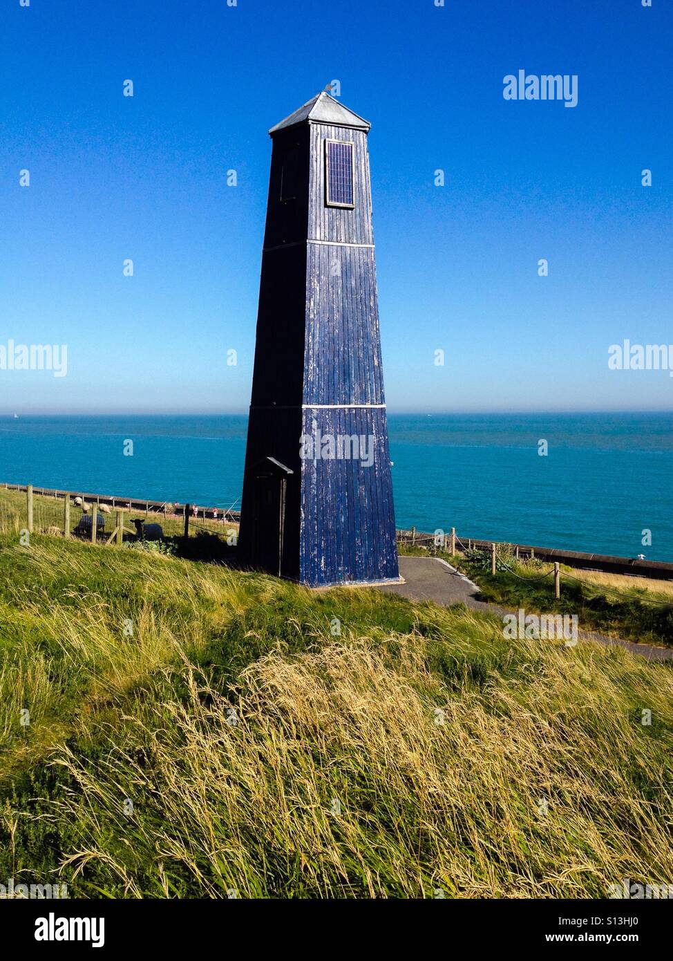 Obalisk at Samphire Hoe, Kent - Smartphone Captured Stock Image