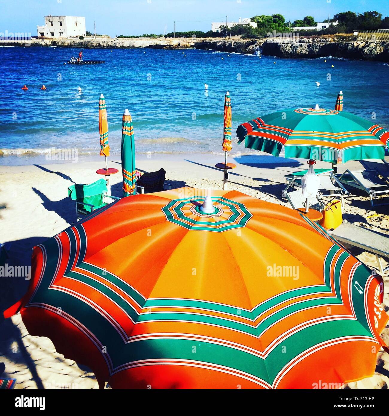 Lido di San Stefano Monopoli Italy - Smartphone Captured Stock Image