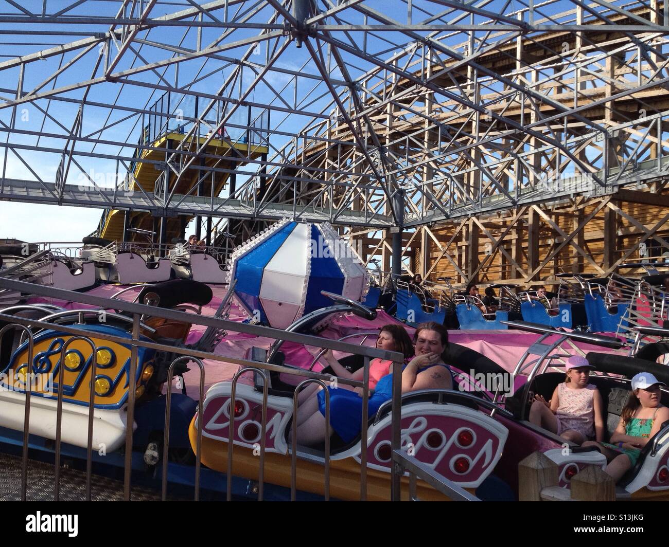Thrill Ride at Dreamland, Margate - Smartphone Captured Stock Image