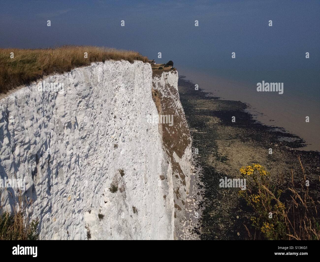 Chalk Cliffs near OldStairs Bay, Kent Stock Photo