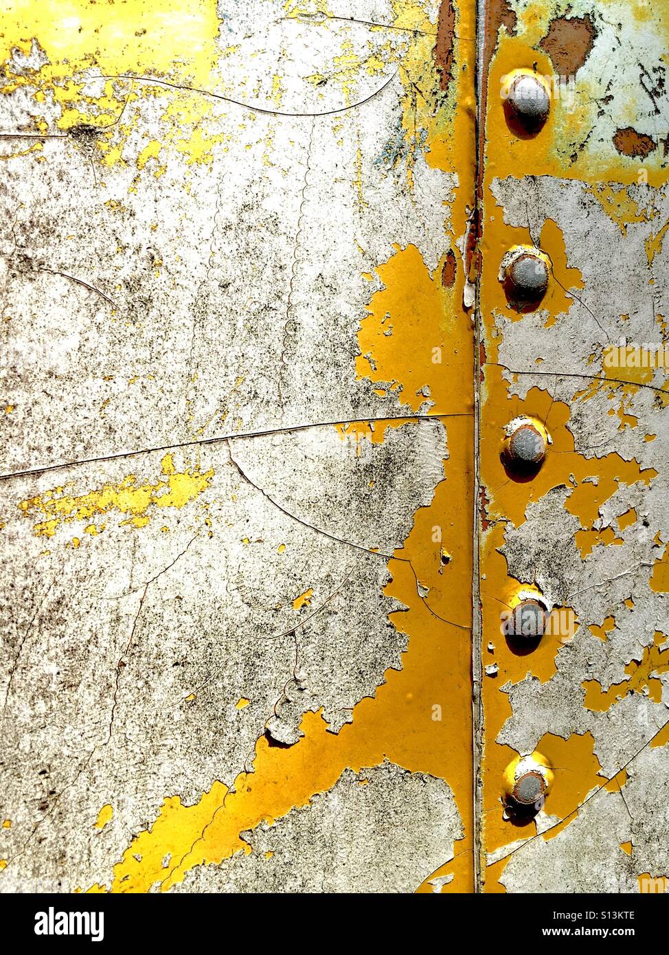 Corroded steel with rivets Stock Photo - Alamy