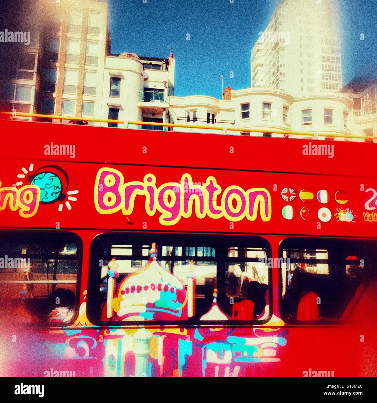 A Brighton tour bus Brighton England UK Stock Photo