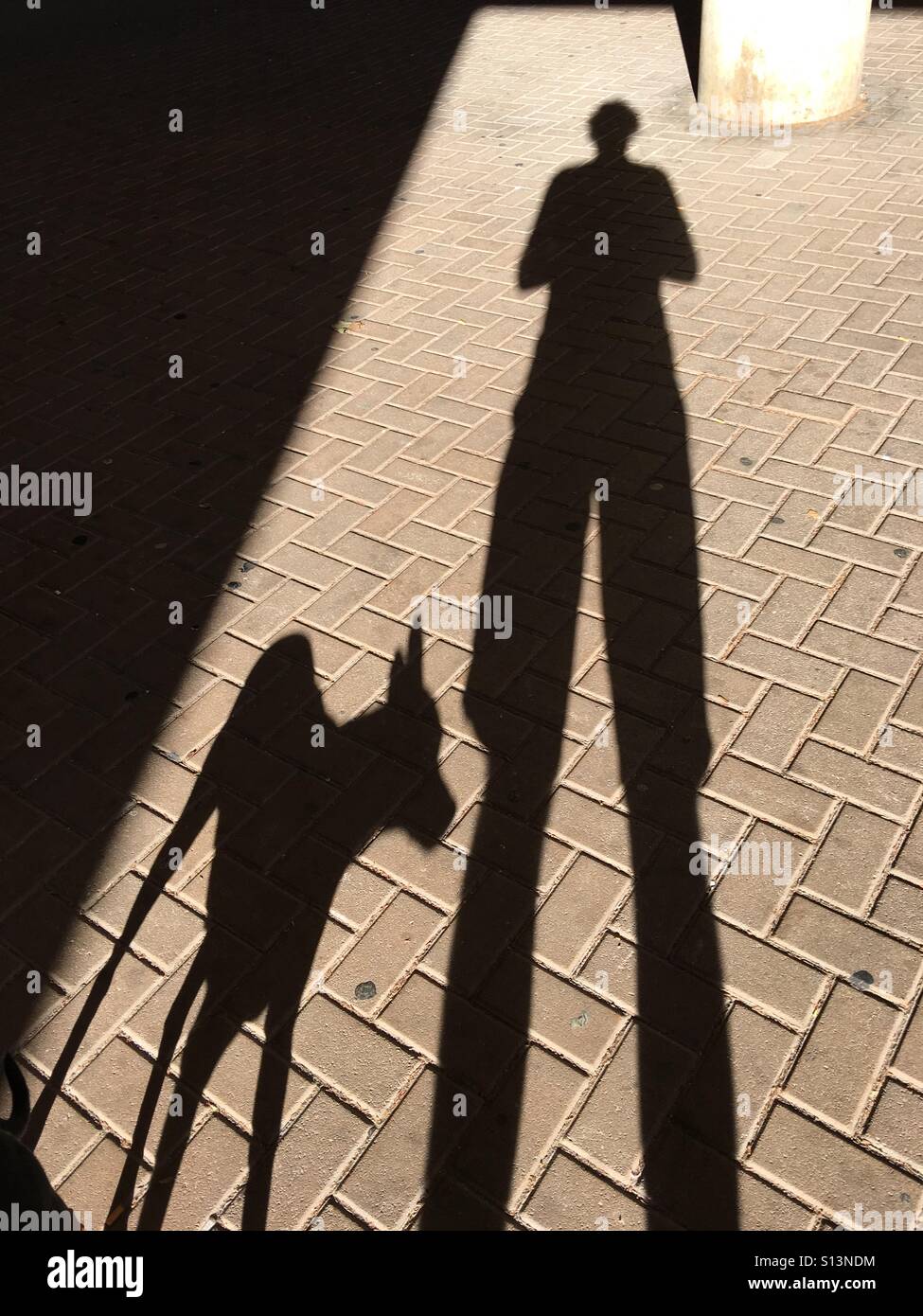 Me and my dog - Smartphone Captured Stock Image