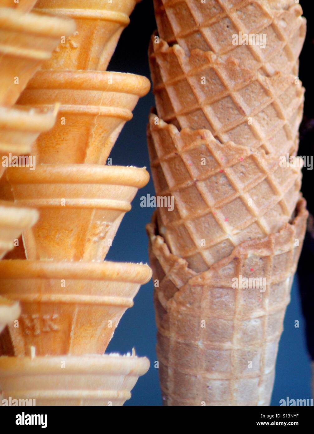 Ice cream cones Stock Photo