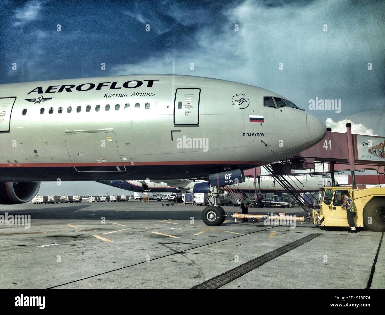 Aeroflot Russian airlines airplane Stock Photo Alamy