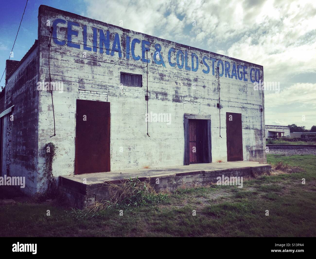 Old Celina Ice &a Cold Storage co. - Smartphone Captured Stock Image