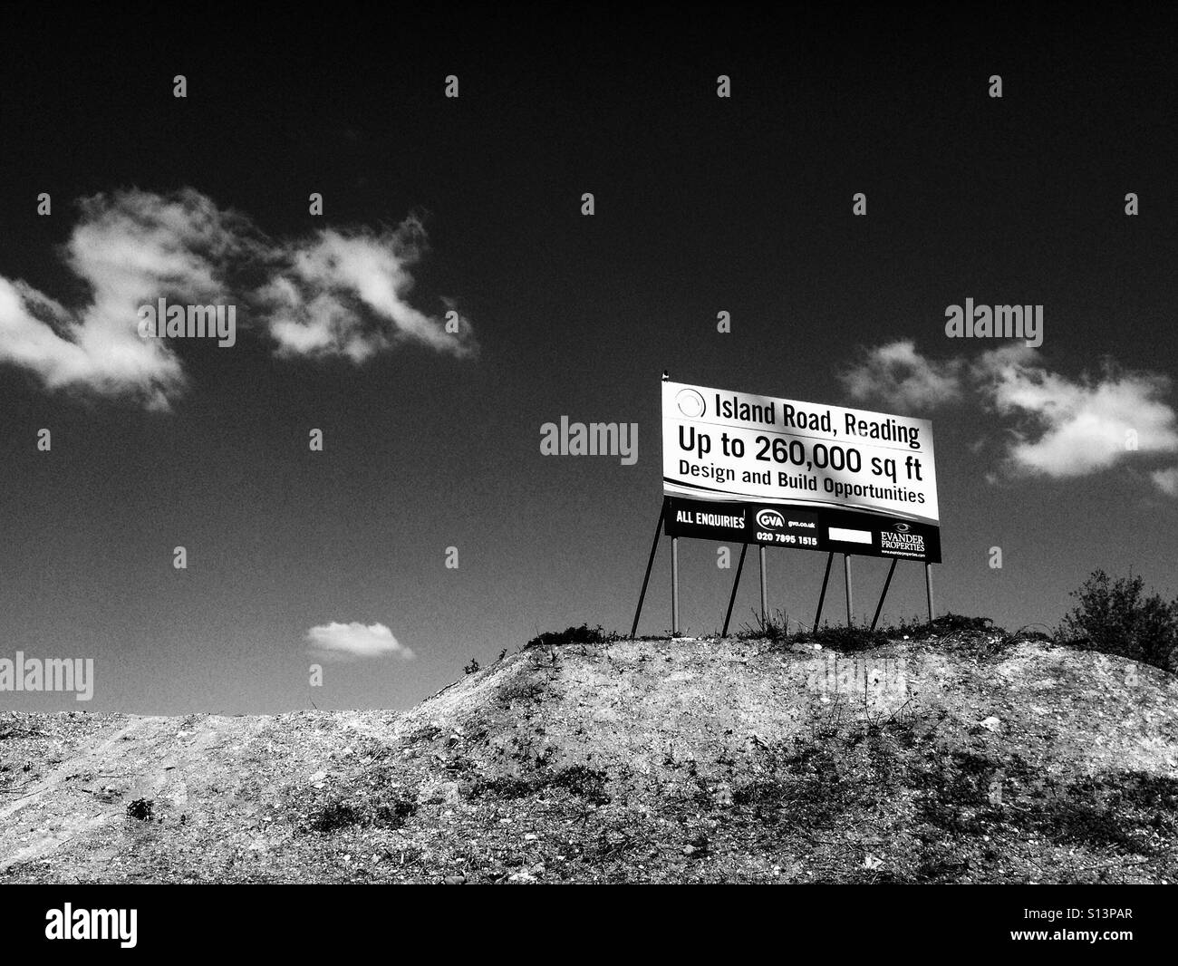 Land for sale sign Black and White Stock Photos & Images Alamy