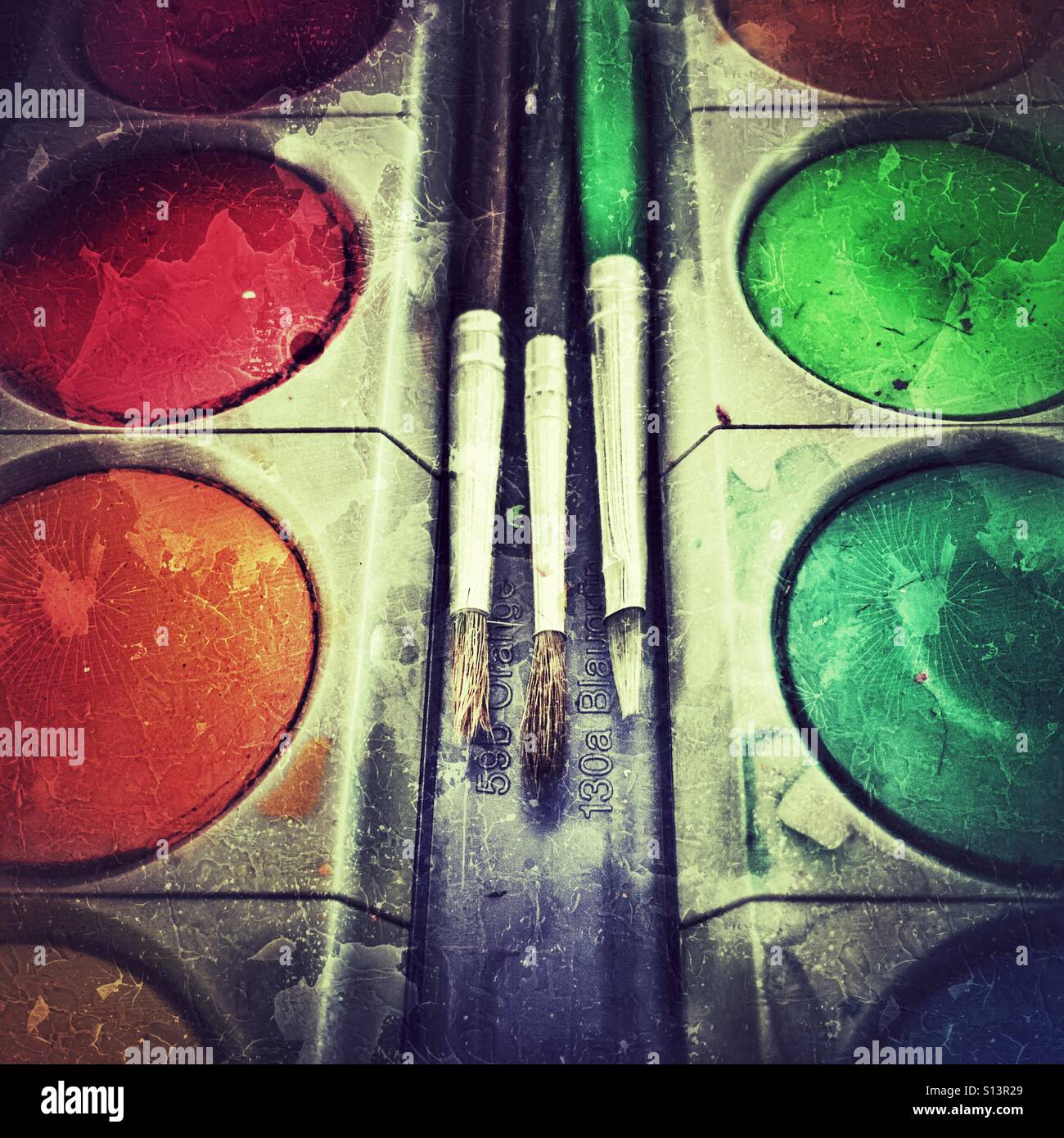 Paint box - Smartphone Captured Stock Image