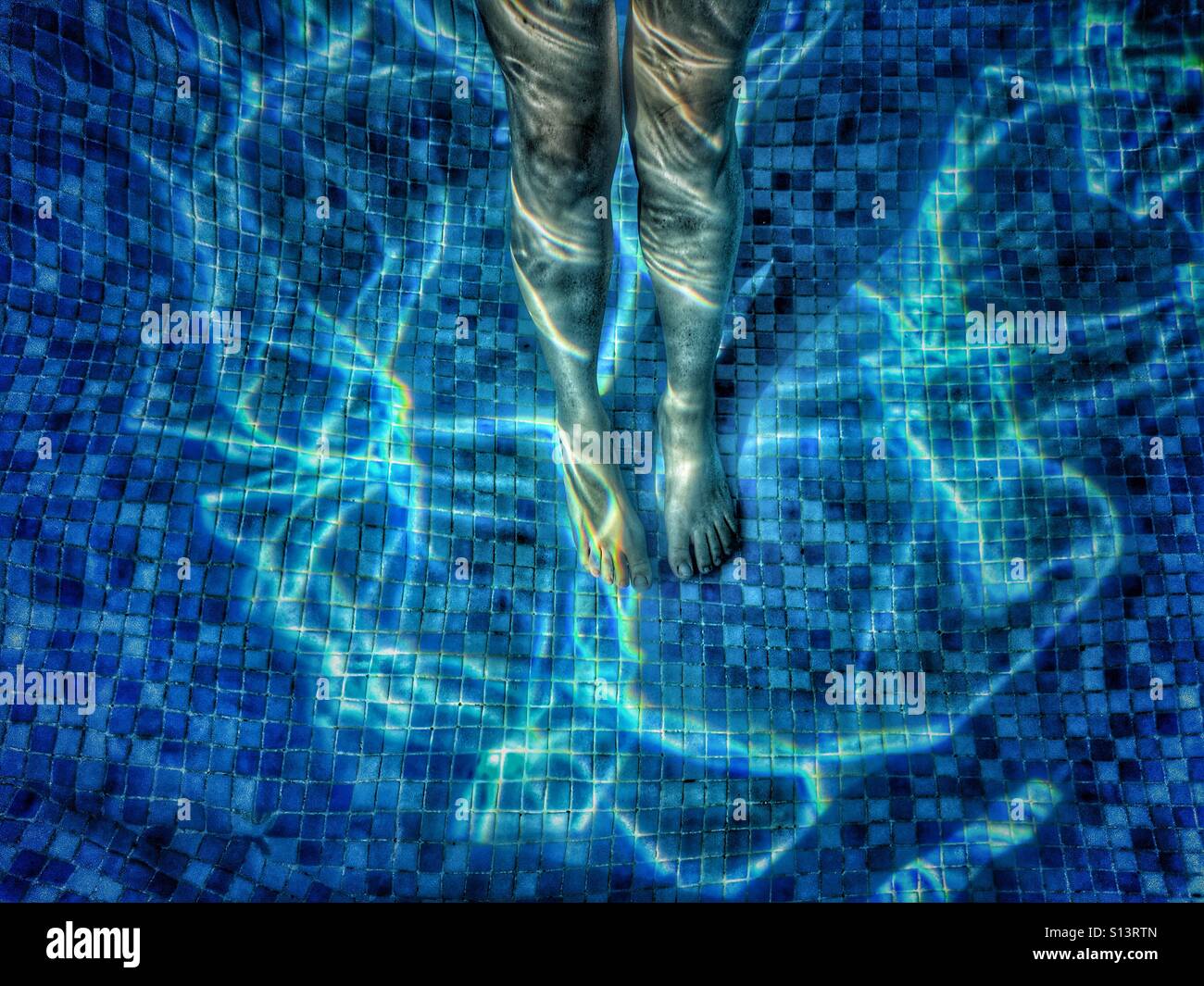 Standing in a swimming pool - Smartphone Captured Stock Image