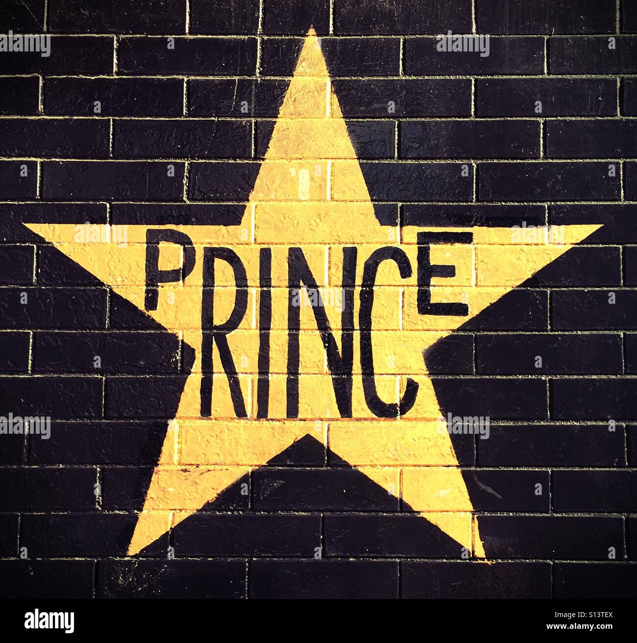 Prince's star at First Avenue nightclub in Minneapolis, Minnesota, USA. Stock Photo