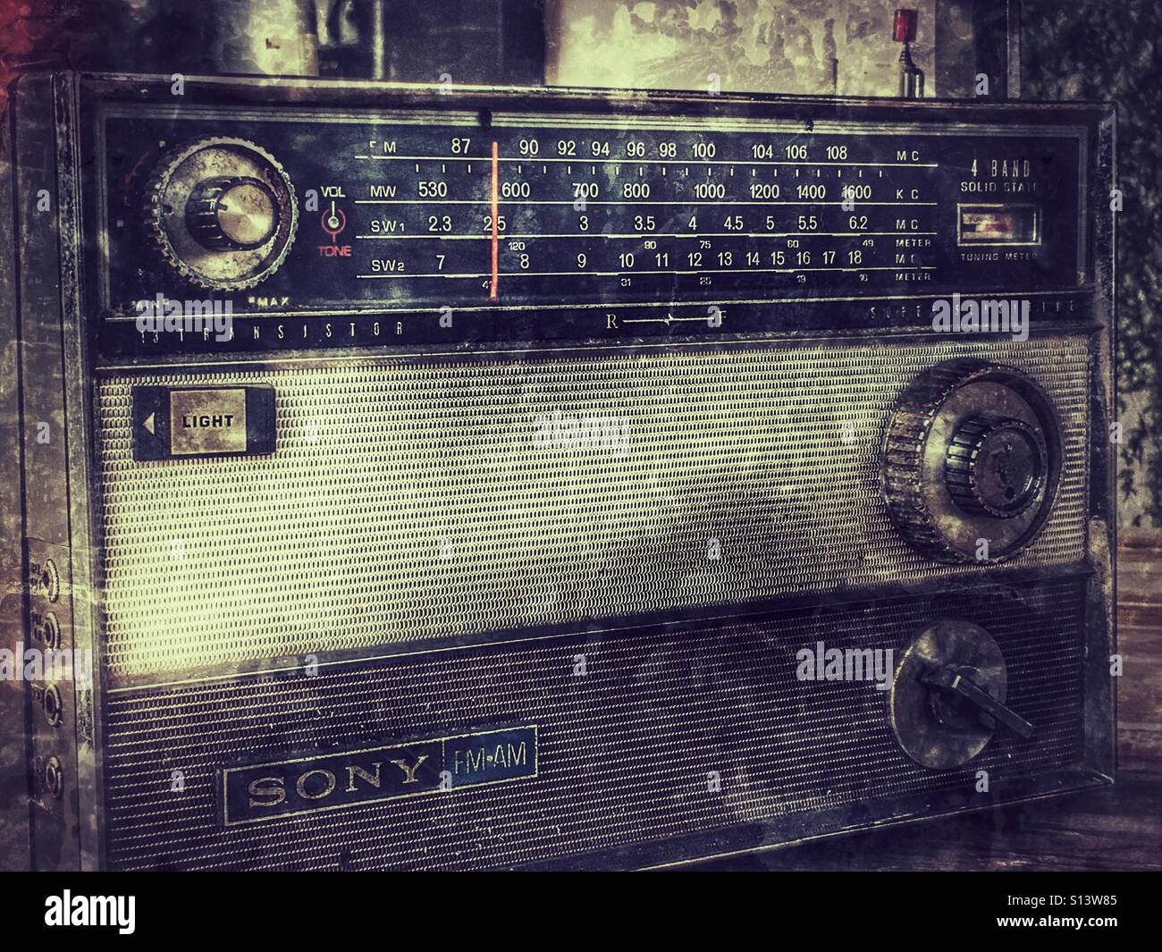 Sony transistor radio Stock Photo