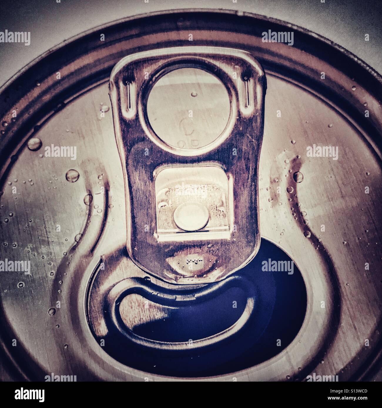 Tab on a can - Smartphone Captured Stock Image