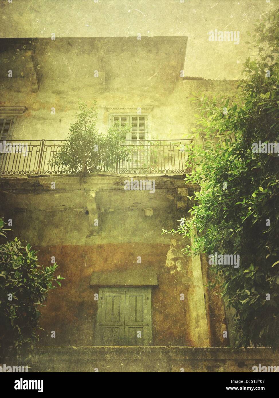 Old building Beirut lebanon - Smartphone Captured Stock Image