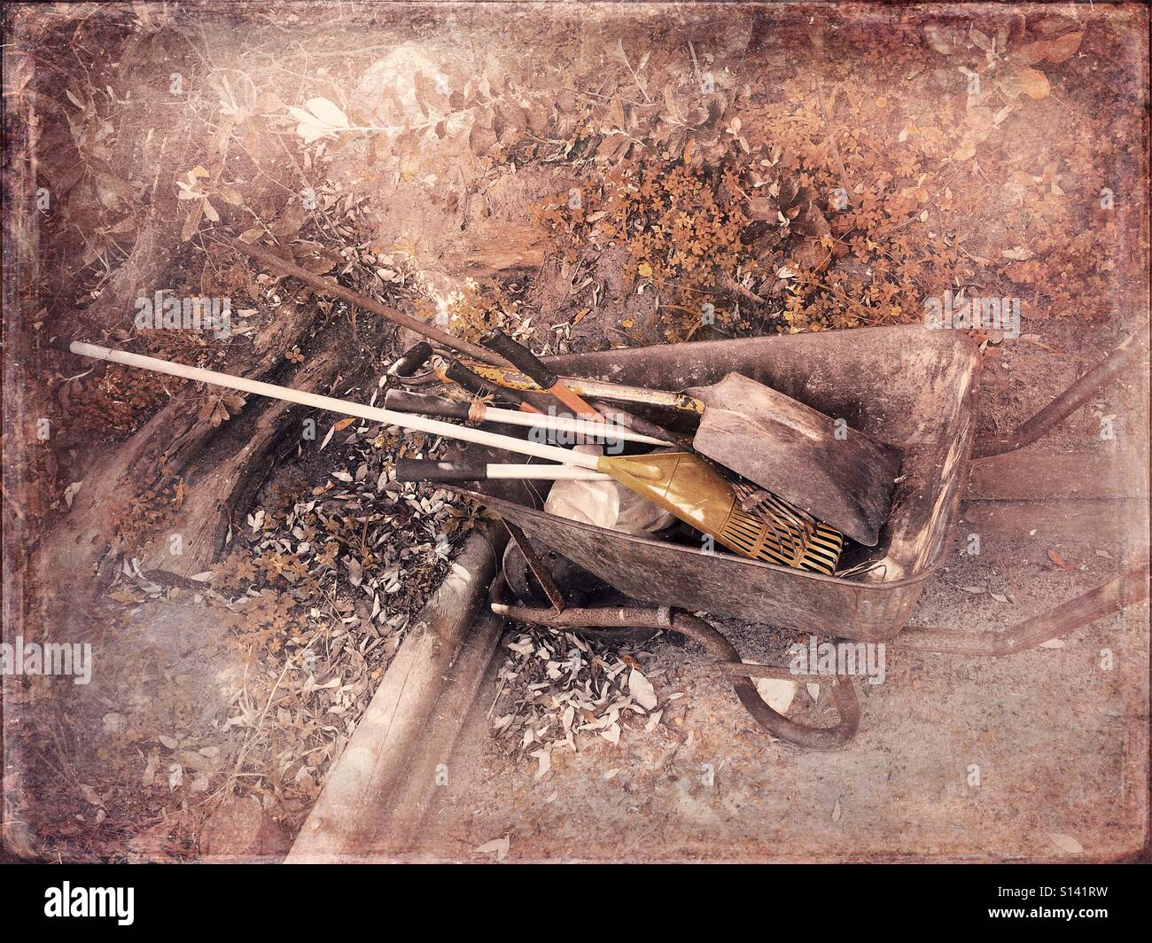 Gardening tools. - Smartphone Captured Stock Image