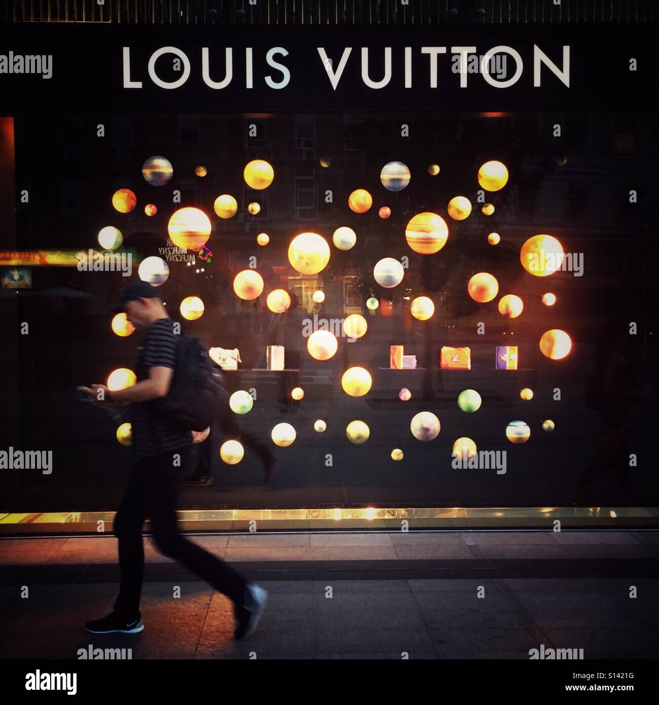 Warsaw, Poland. 11 February 2018. Louis Vuitton Store. Handbags