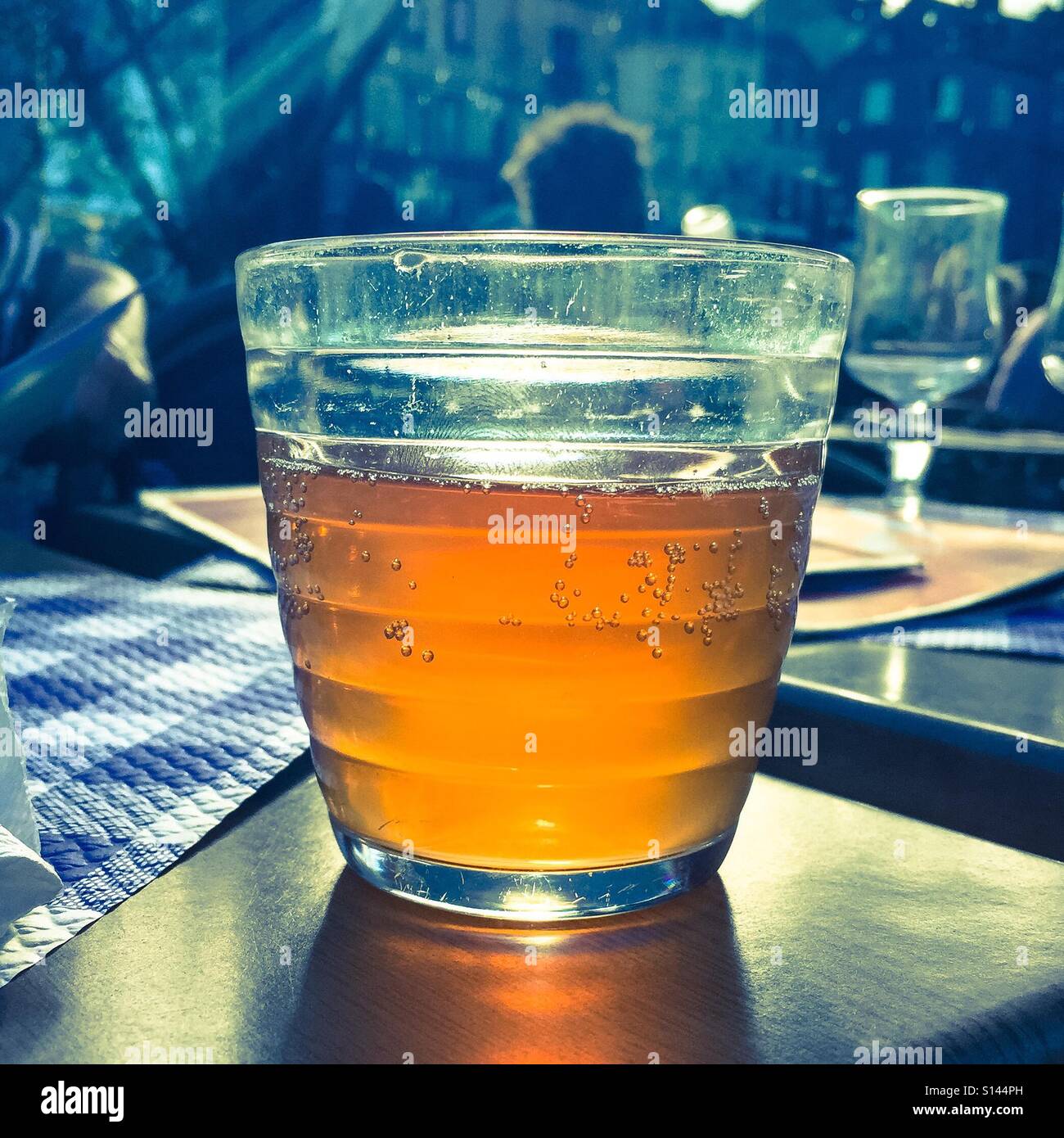 A glass of Normandy cider Stock Photo Alamy