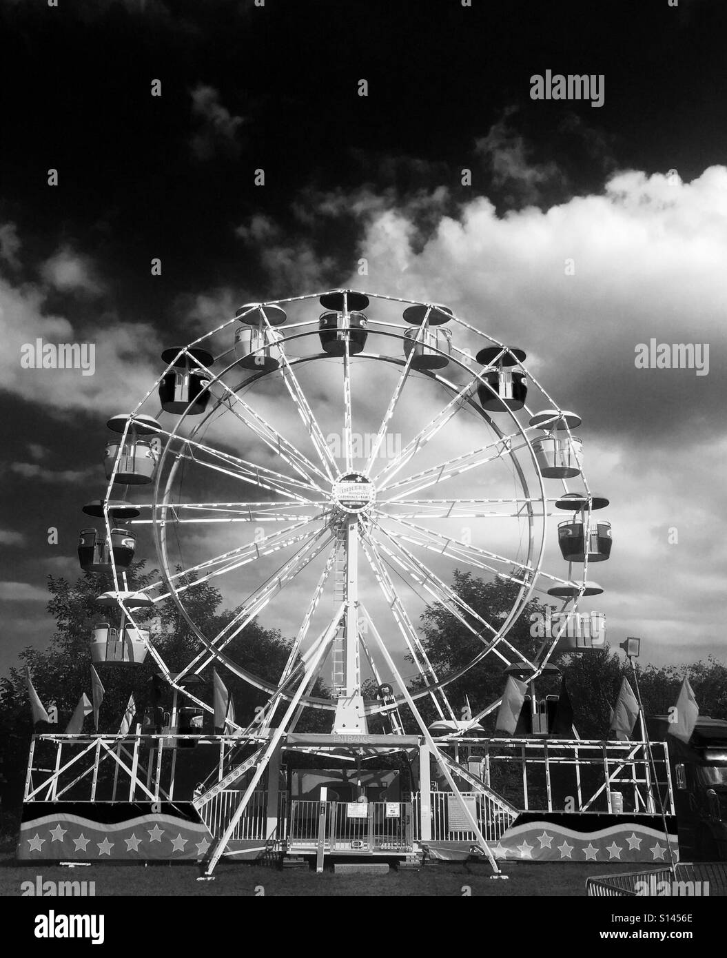 Country fair Ferris wheel Stock Photo Alamy