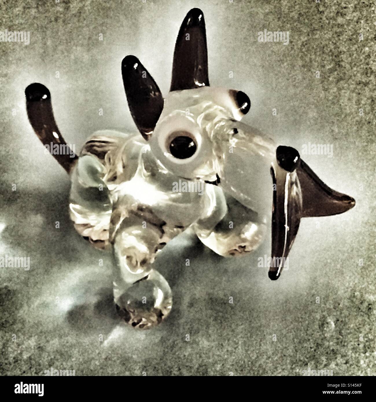 Glass dog ornament Stock Photo Alamy