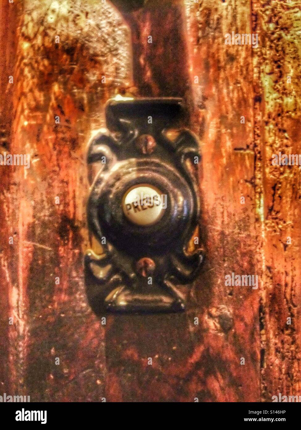Old fashioned doorbell hires stock photography and images Alamy