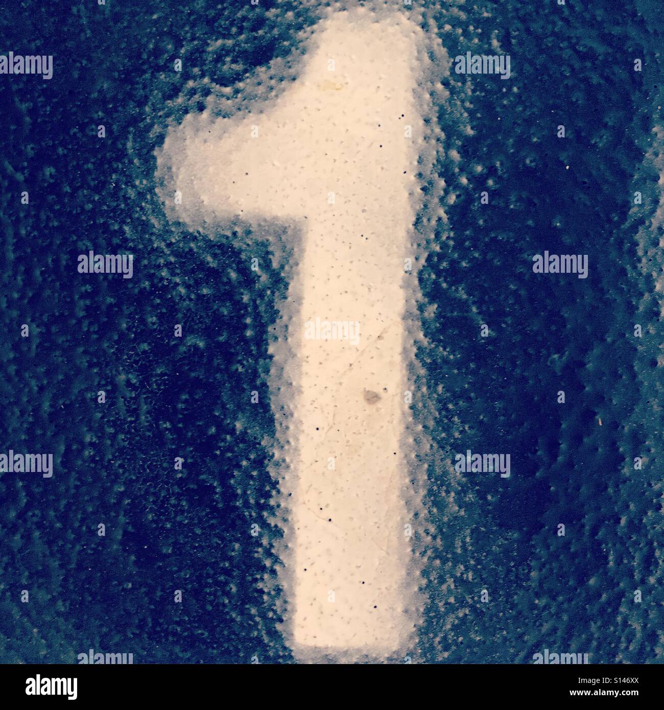 Number 1 - Smartphone Captured Stock Image