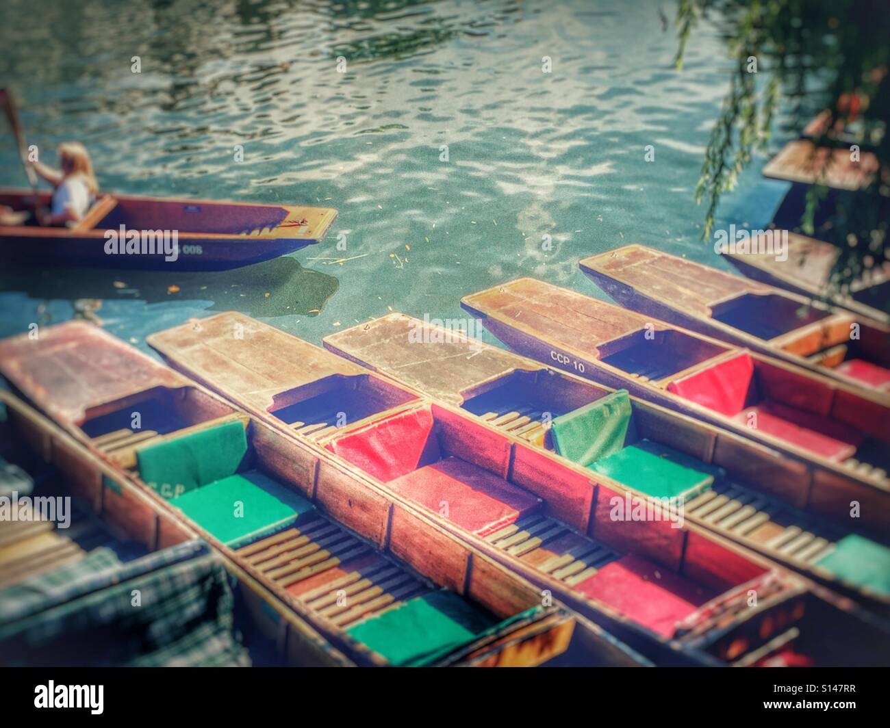 Punts on the river - Smartphone Captured Stock Image