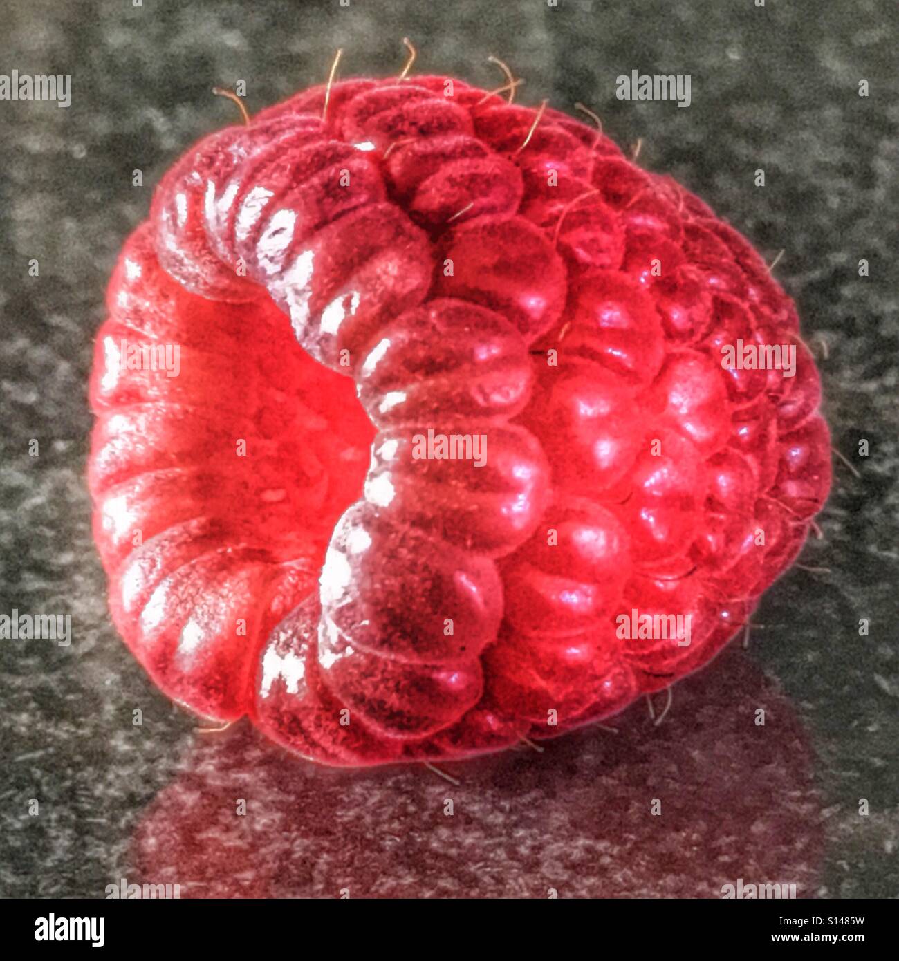 Raspberry - Smartphone Captured Stock Image