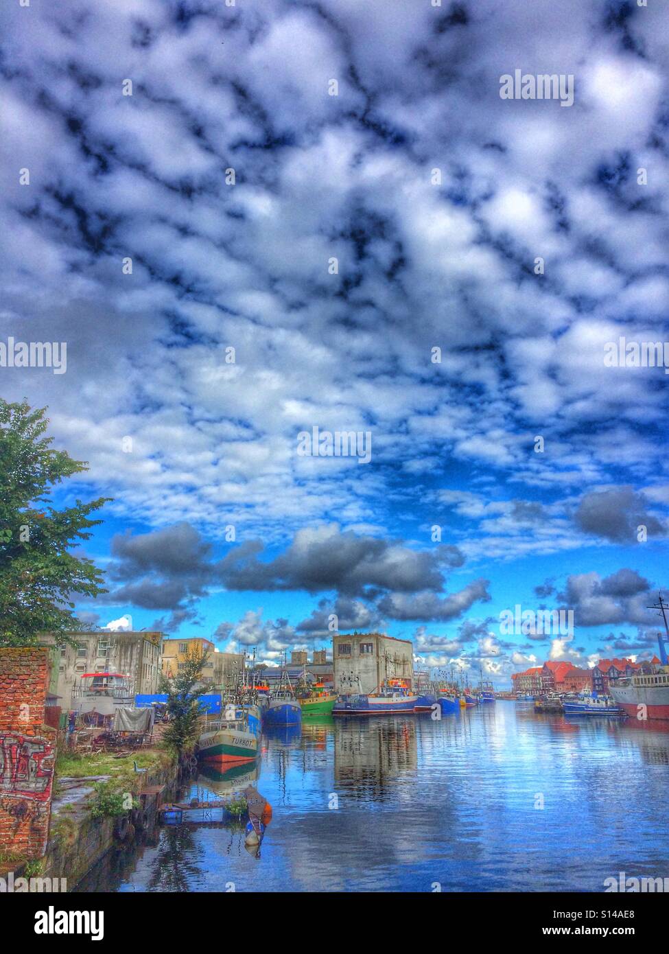 Port of Ustka, Poland Stock Photo