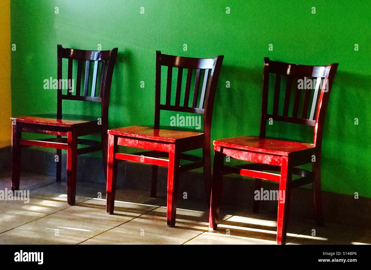Mexican Restaurant Trio of Chairs Stock Photo Alamy