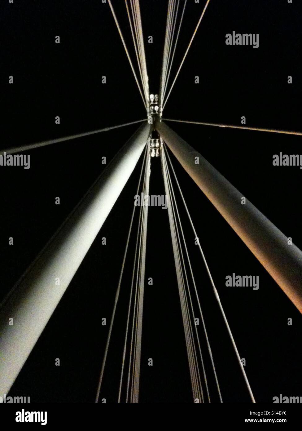 Jubilee bridge London - Smartphone Captured Stock Image