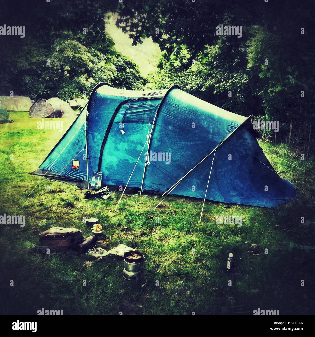 A tent in a field Stock Photo Alamy