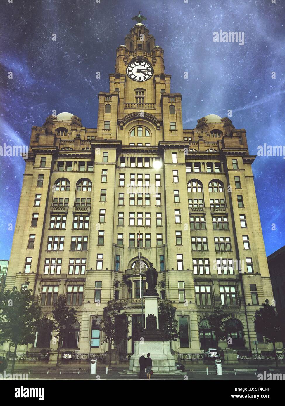 Royal Liver Building, Liverpool, UK - Smartphone Captured Stock Image