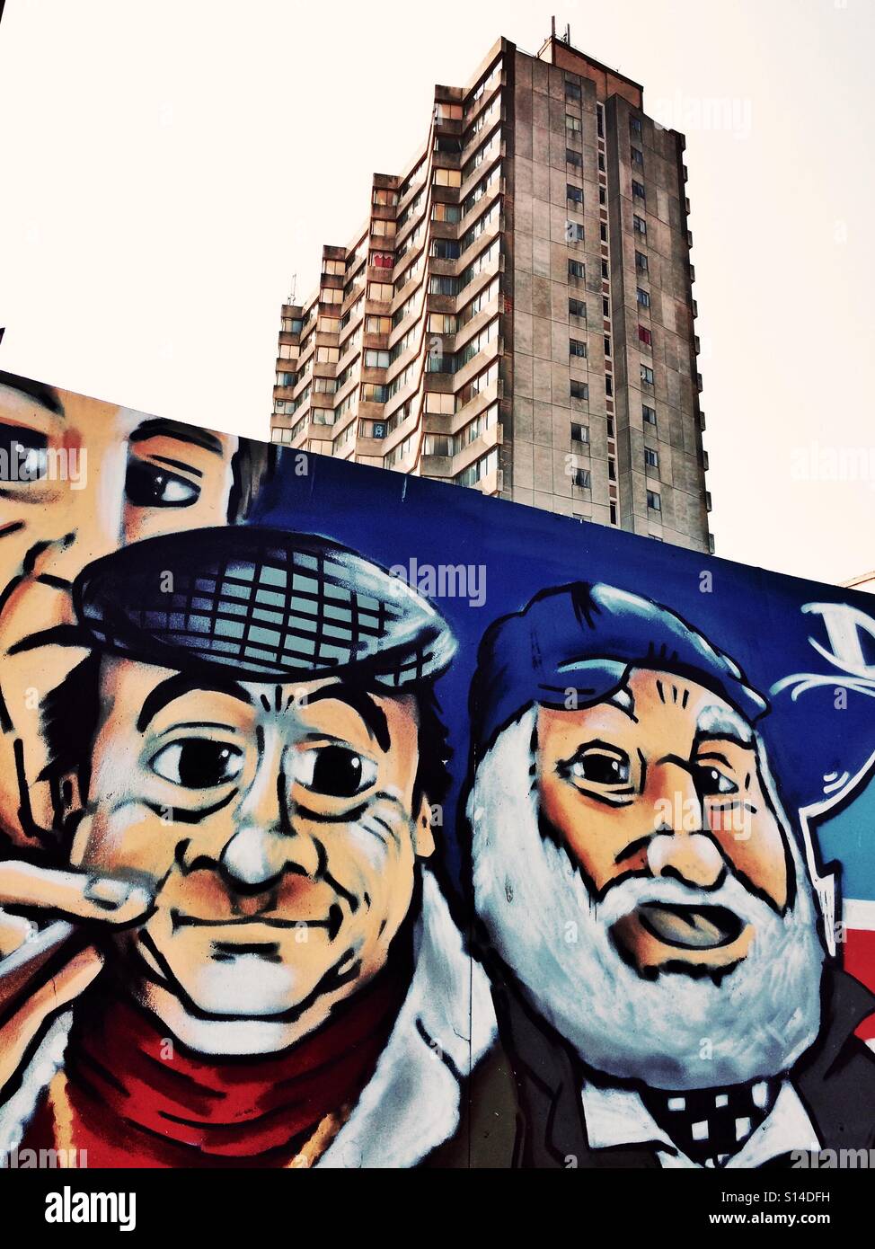 Only Fools and Horses street art in Margate UK Stock Photo