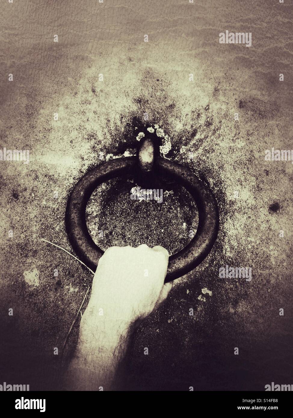 Grip and hold tight - Smartphone Captured Stock Image