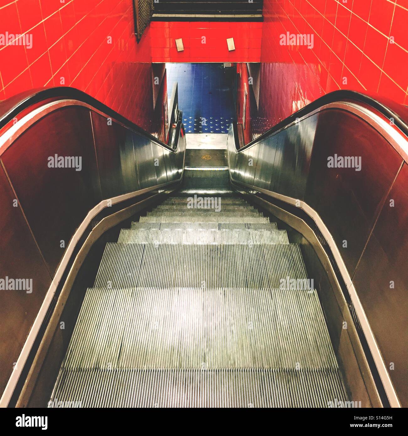 Down towards the tracks - Smartphone Captured Stock Image