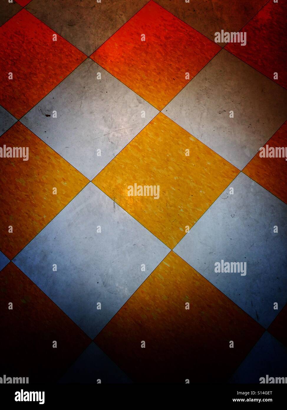 Fifties floor tile - Smartphone Captured Stock Image