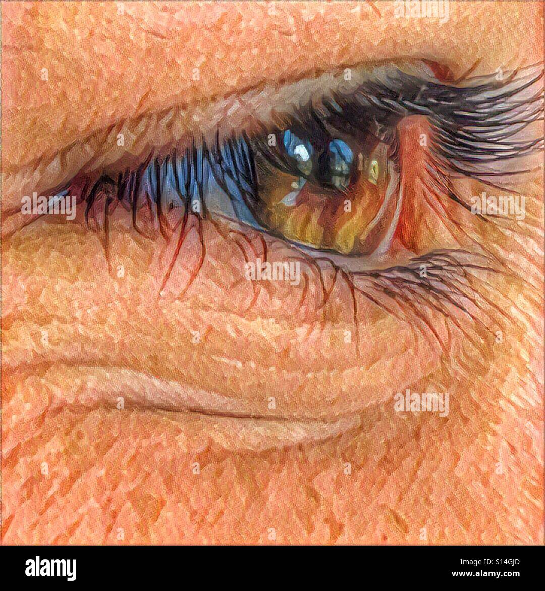 Eye - Smartphone Captured Stock Image