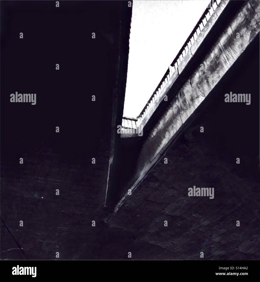 Freeway overpass from below - Smartphone Captured Stock Image