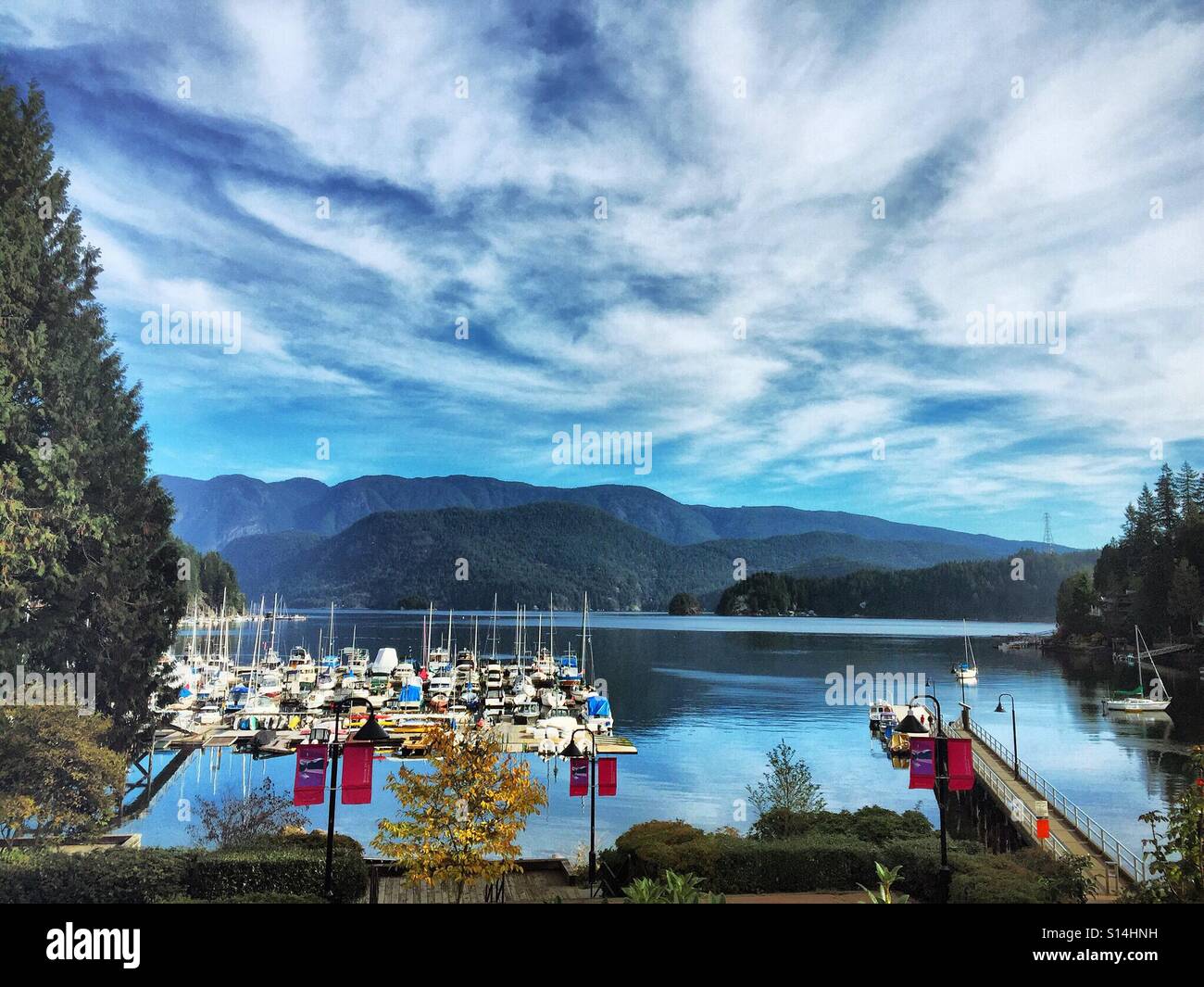 Deep Cove Village Stock Photo