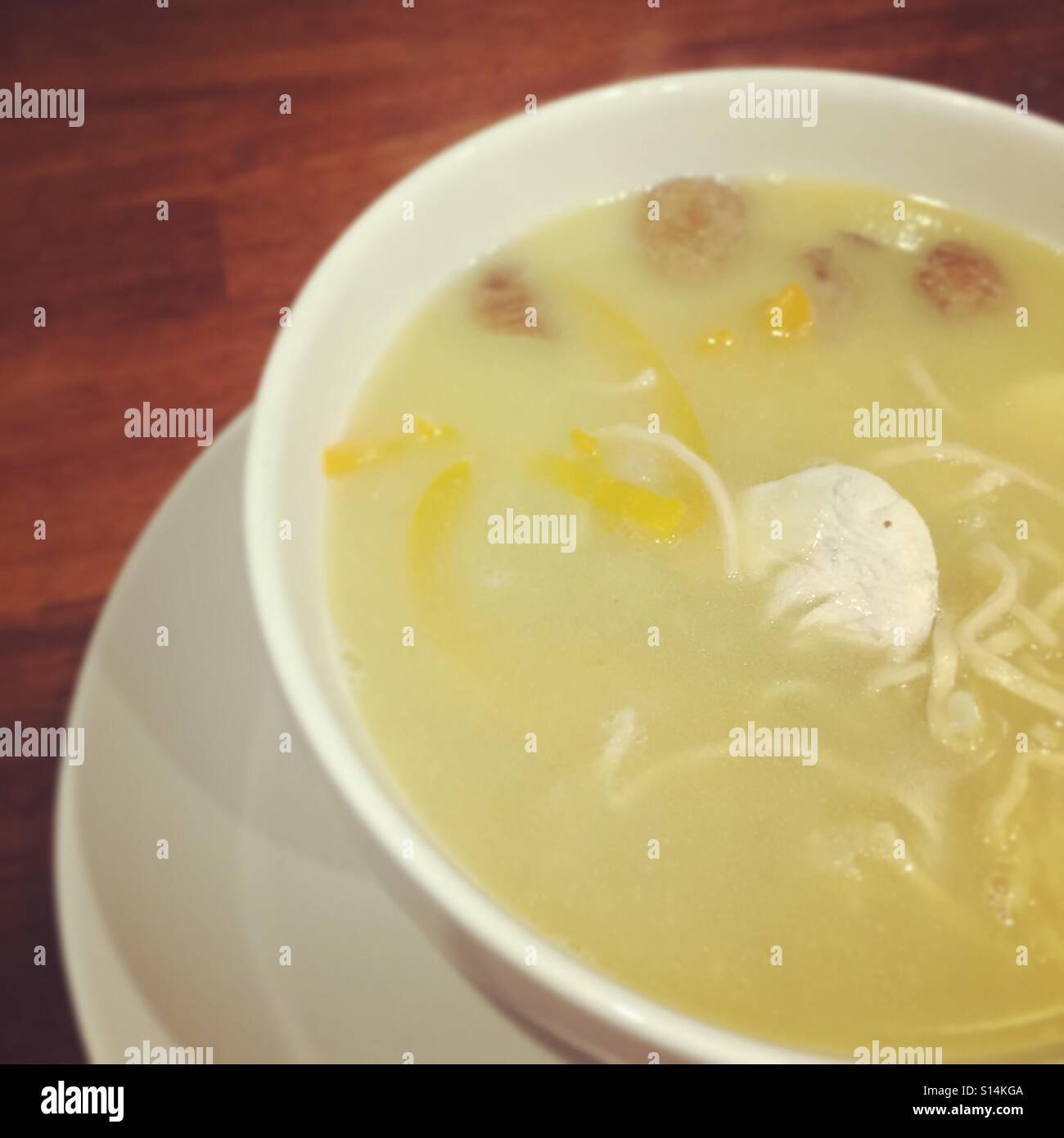 Chicken noodle Soup Stock Photo - Alamy